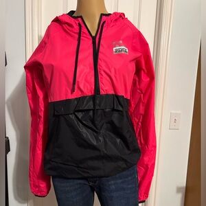 PINK Victoria's Secret Hot Pink and Black Utility Jacket